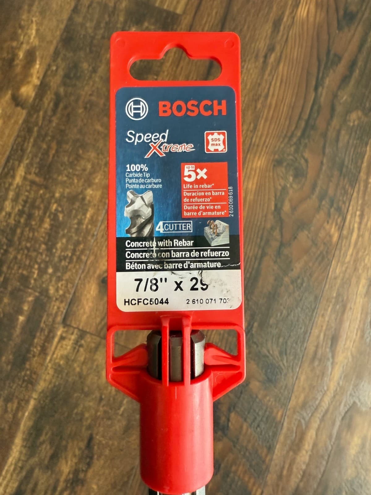 NEW Bosch Speed Extreme HCFC5044 7/8” X 29” 4 Cutter Concrete With Rebar SDS Max 2