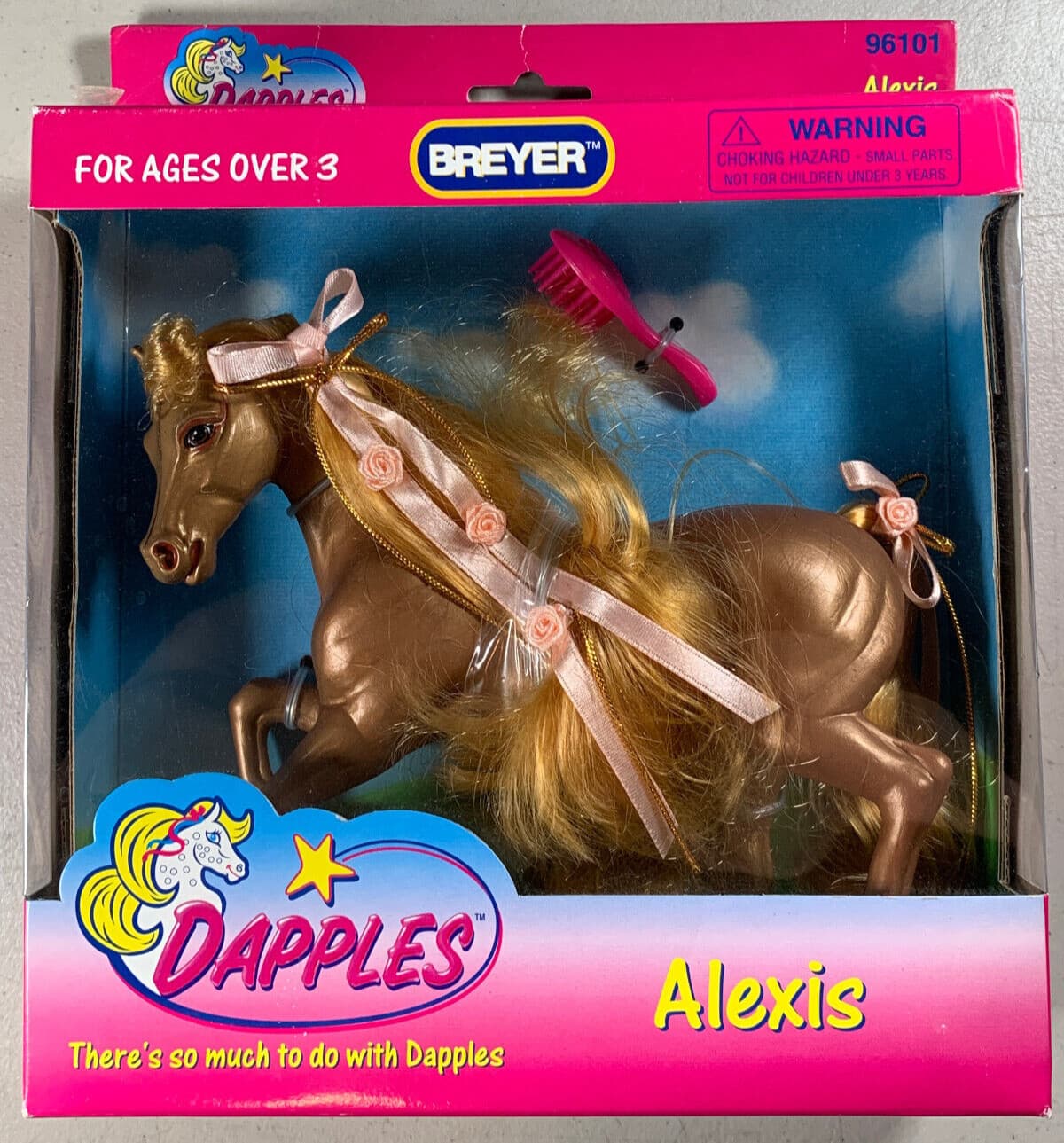 READ! Vintage 1996 Breyer Dapples Alexis Horse Doll 96101 w/ Brush