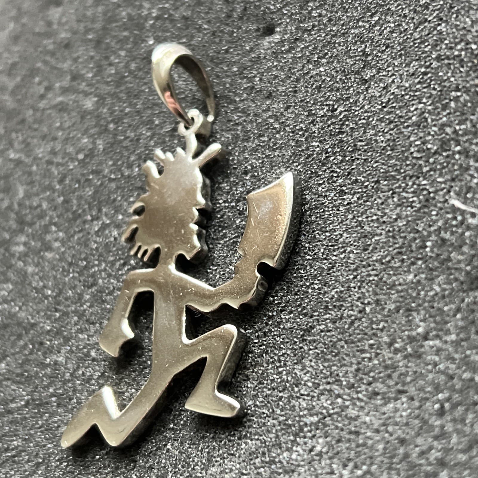 2” Large 2001 Hatchetman .925 Charm Insane Clown Posse ICP Juggalo Necklace 5