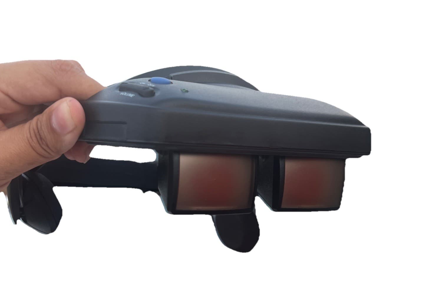 Virtual I GLASSES GAMING Personal Display System Powers On - With Cords 4