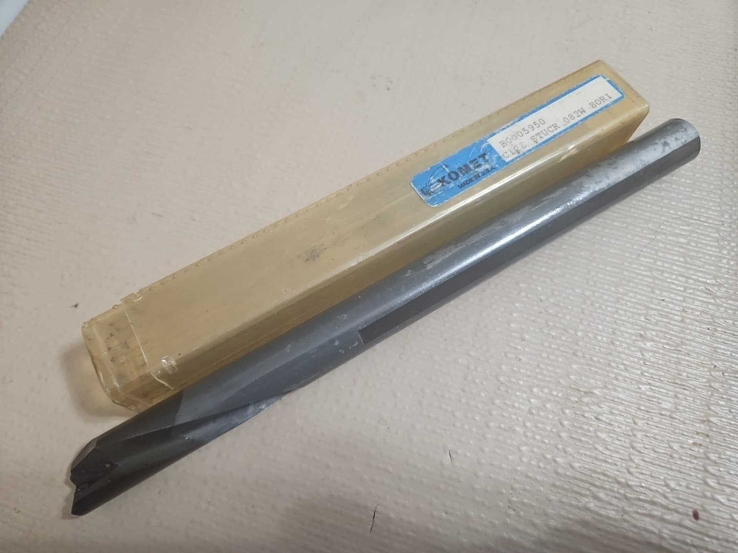 KOMET 3/4" RH STUCR THUR Coolant  Indexable Solid Carbide Boring Bar TCMT S]