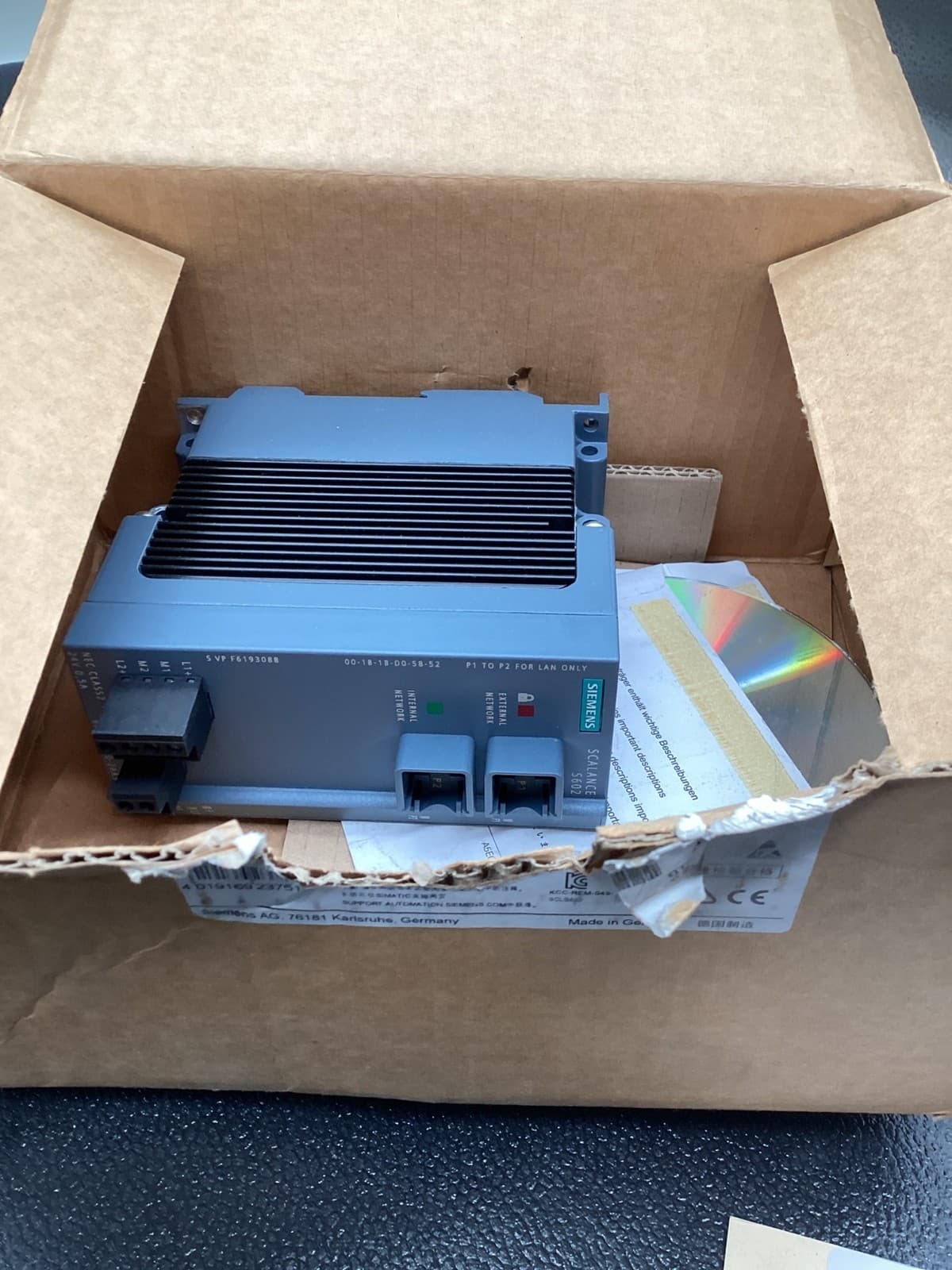 SIEMENS 6GK5602-0BA10-2AA3 SCALANCE NET Security Module NEW 4