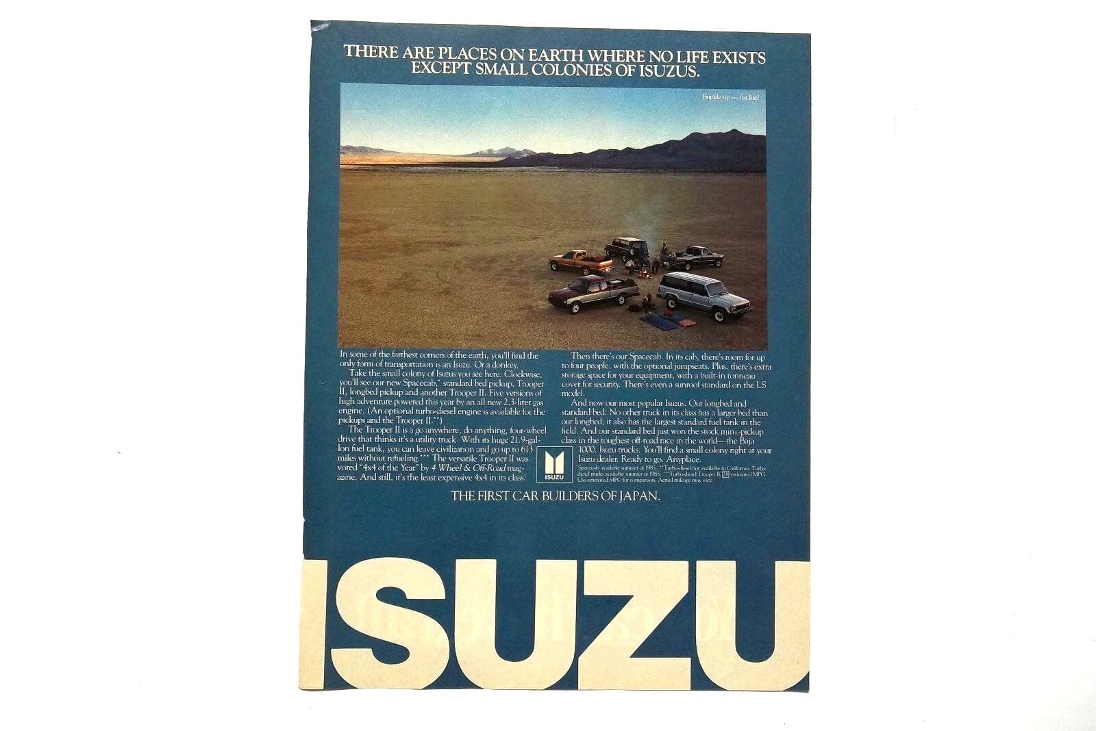 1985 Isuzu Truck Print Ad