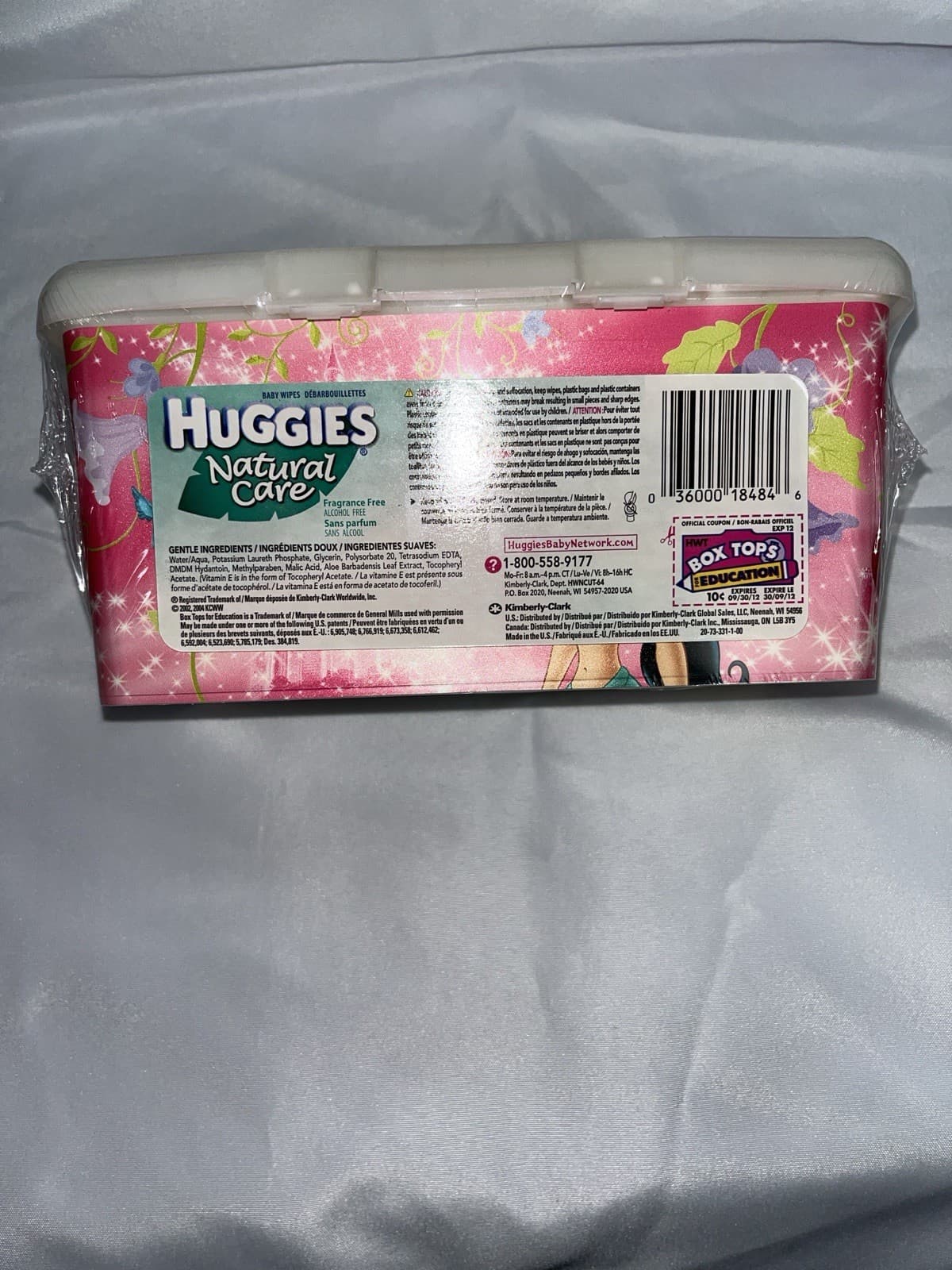 Huggies Baby Wipes Natural Care Sealed Pop Up Disney Princess Belle, Aurora, 5