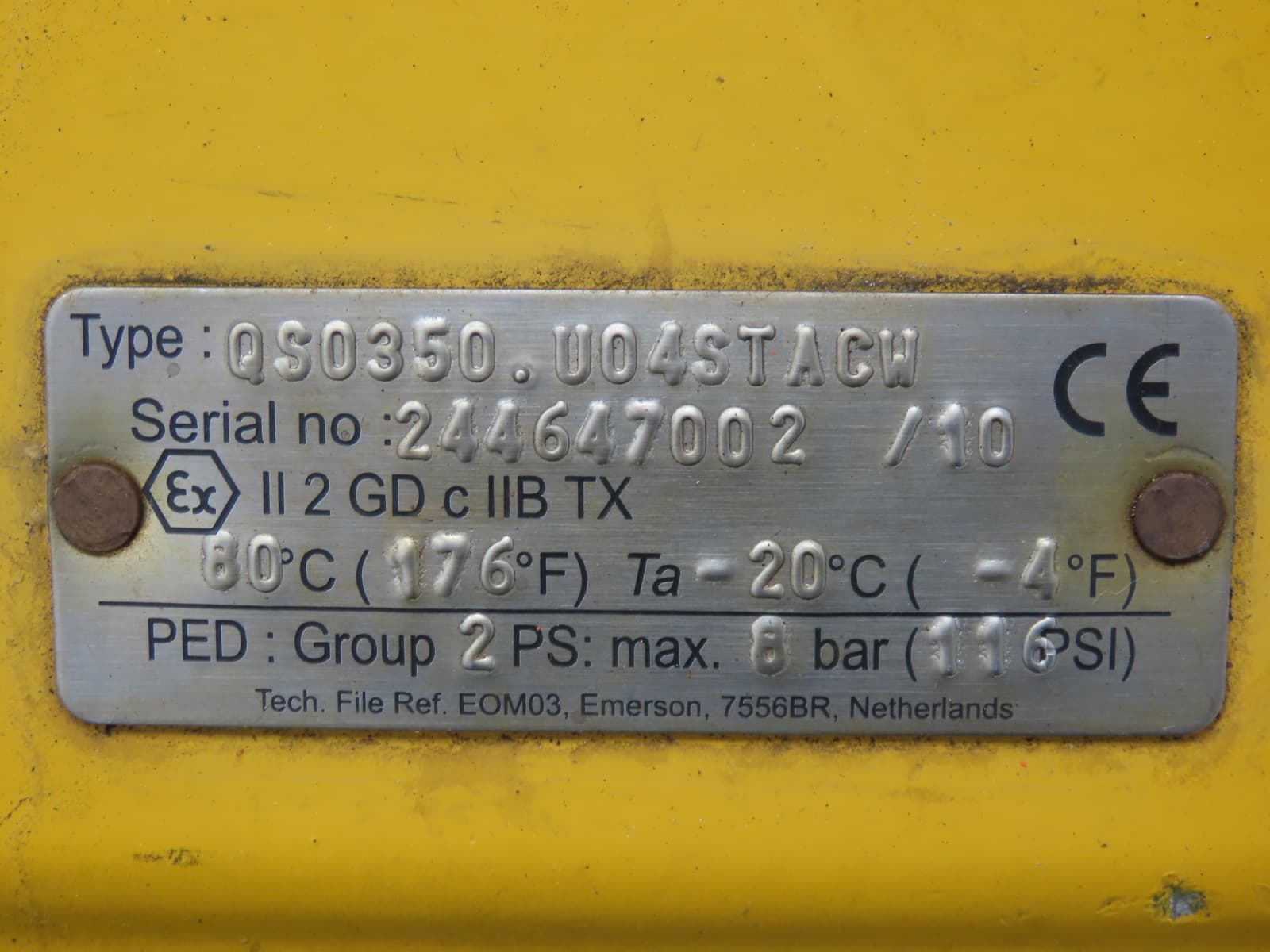 Tufline 2" Flanged Plug Valve w/Emerson Pneumatic Actuator Valvetop Positioner 3