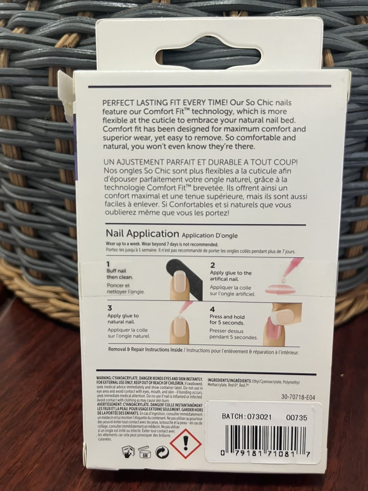 Free Shipping NIB Nailene So Chic 28 Nails - Short length (box damaged)  2