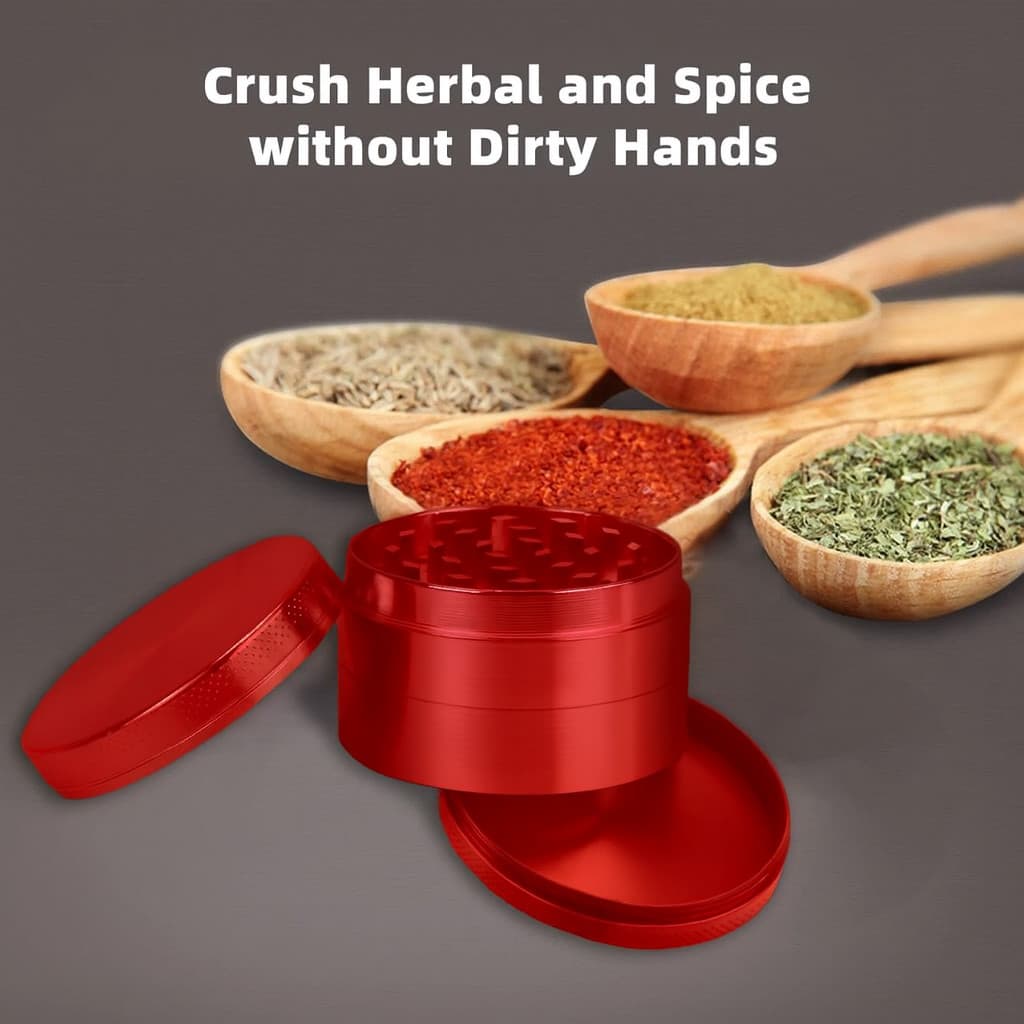 Trump 45 47 Red Herb Grinder – Modern Design, Multi-Chamber, Perfect for Foodies 5