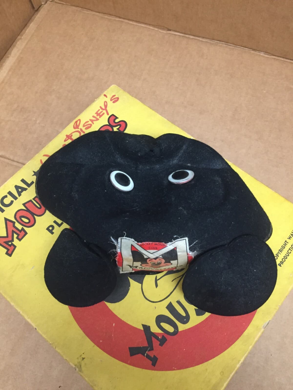 VINTAGE 1950's WALT DISNEY'S MICKEY MOUSE MOUSEKETEERS COSTUME PLAYOUTFIT W/BOX 6