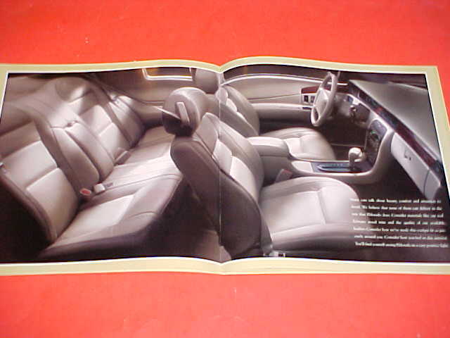 1998 CADILLAC ELDORADO TC TOURING COUPE BROCHURE CATALOG PAINT CHIPS LOT OF 3 5