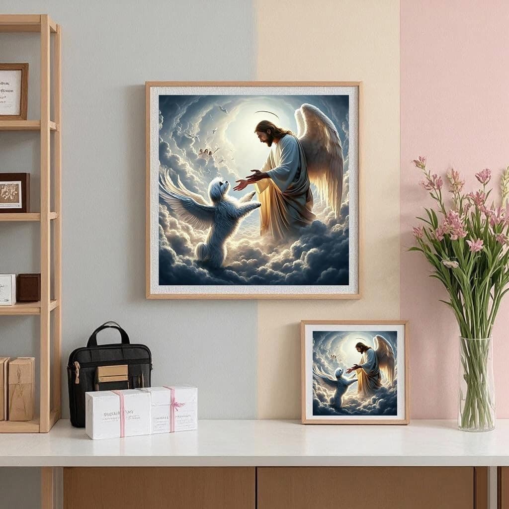 ijbnhd 5D Jesus Diamond Art Kits for Adults, 5X5X0.5,  3