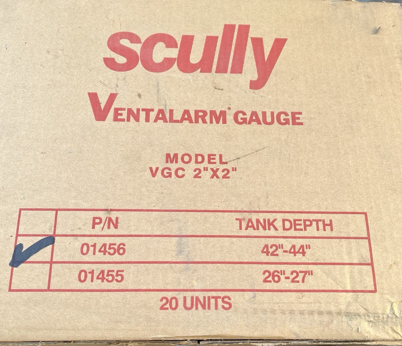 Scully 01456 Combination Vent Alarm And Fuel Oil Gauge For 42-44 Tanks 2 X 2 2