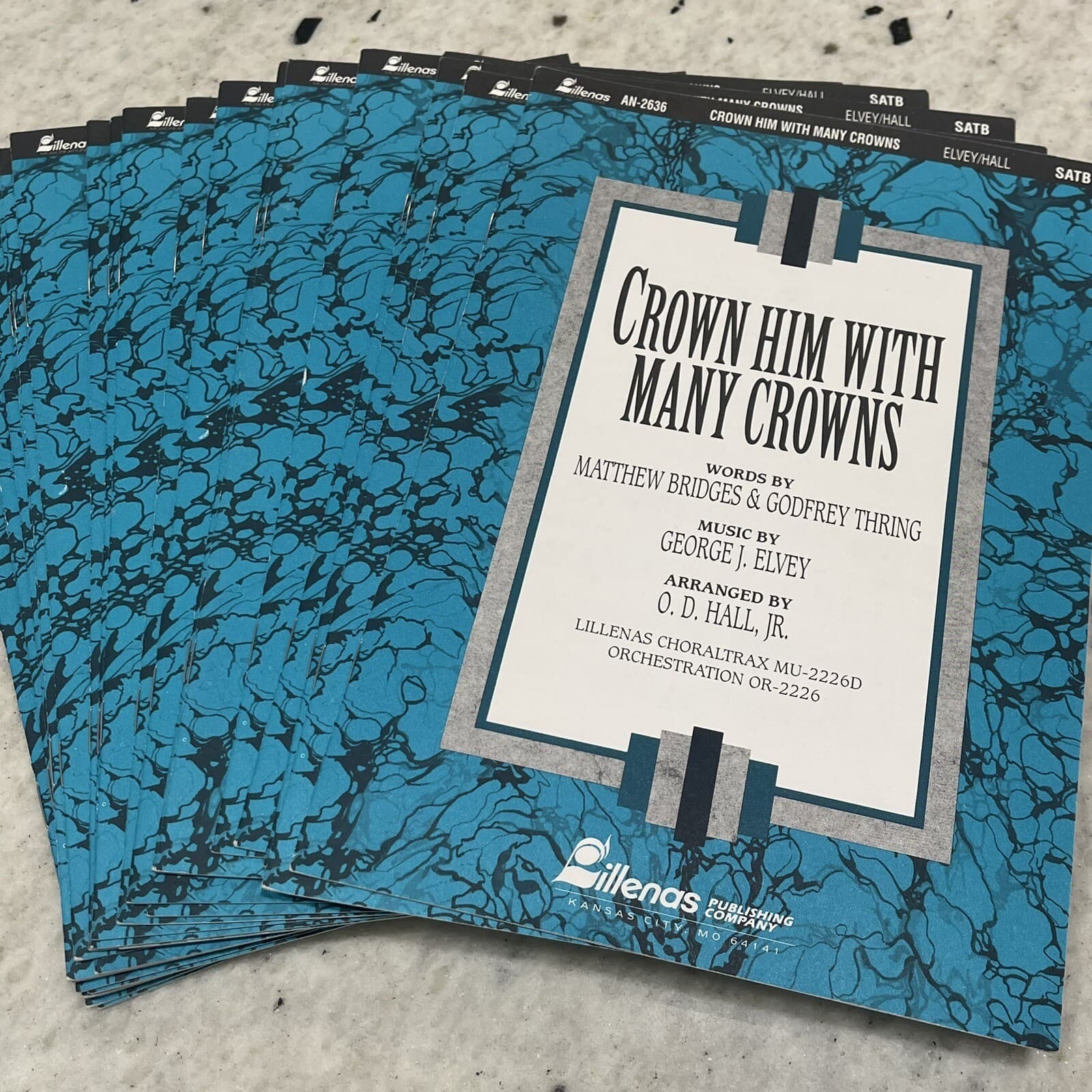 Crown Him with Many Crowns Sheet Music Lot 26 SATB George J. Elvey AN-2636 1993