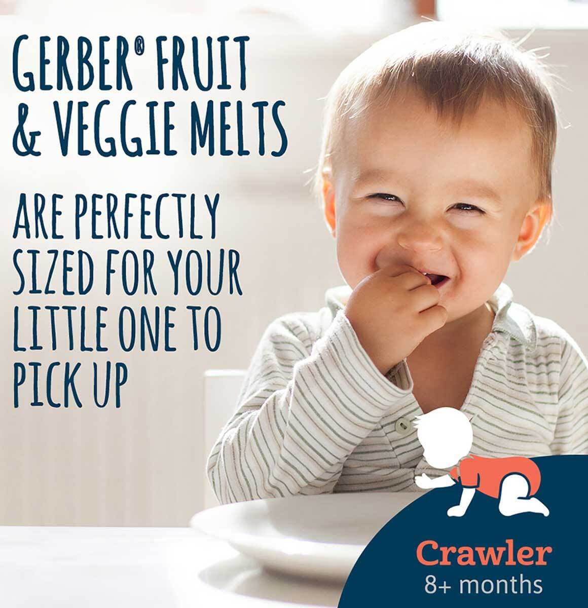 Gerber Fruit & Veggie Melts Very Berry Blend Baby Snack – 1 Oz – Pack of 3 4