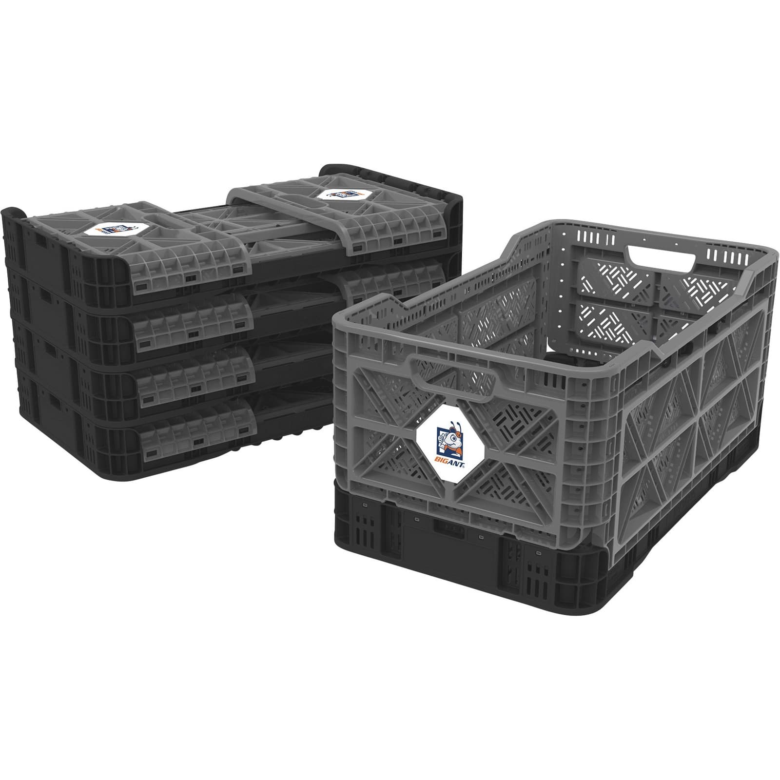 BIG ANT Collapsible Smart Crate, 23.8-Gallon, 265-Lb. Capacity, 16 9/16in.L x 6