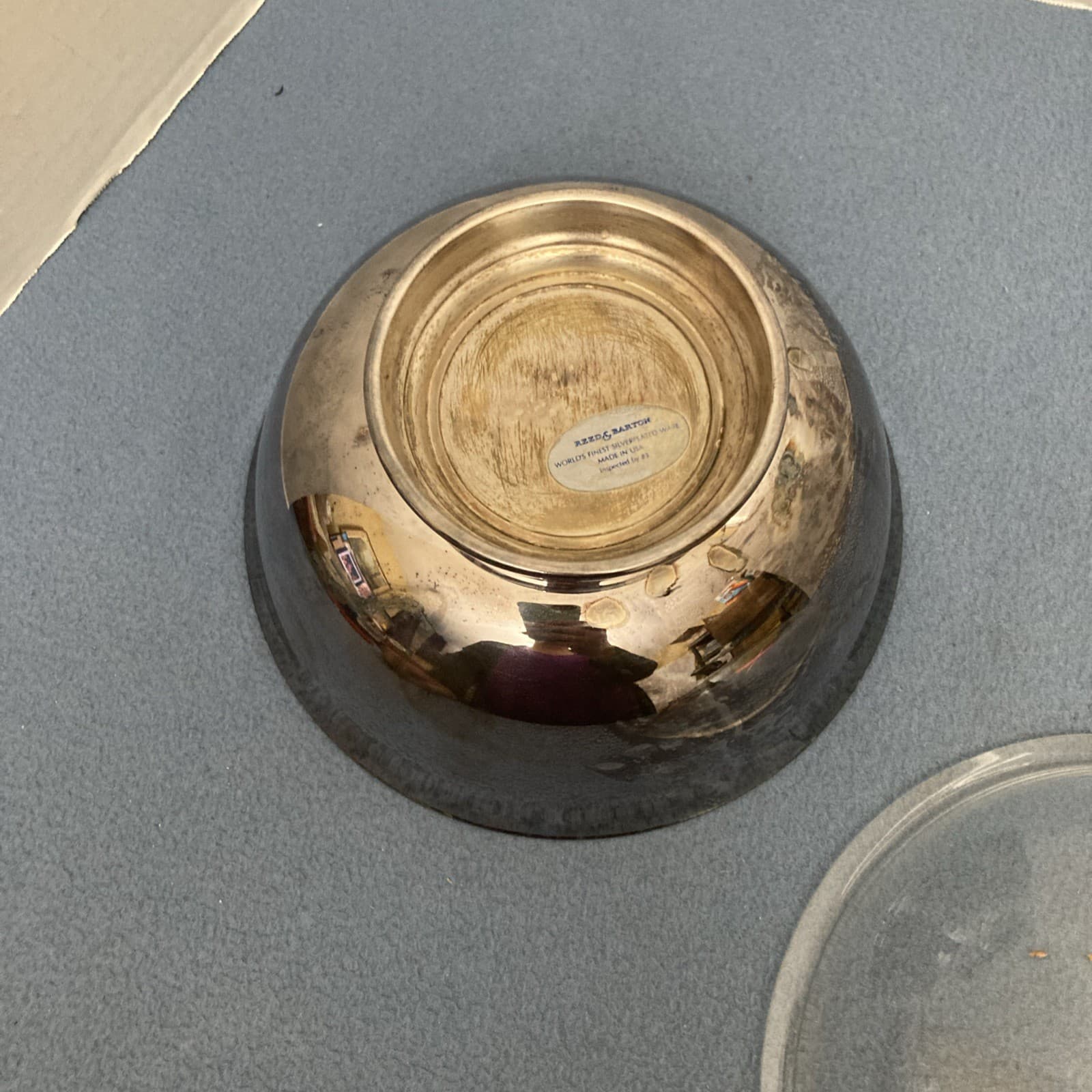 Reed & Barton Silver Plated Paul Revere style Bowl 104 with Plastic Liner 8" 6