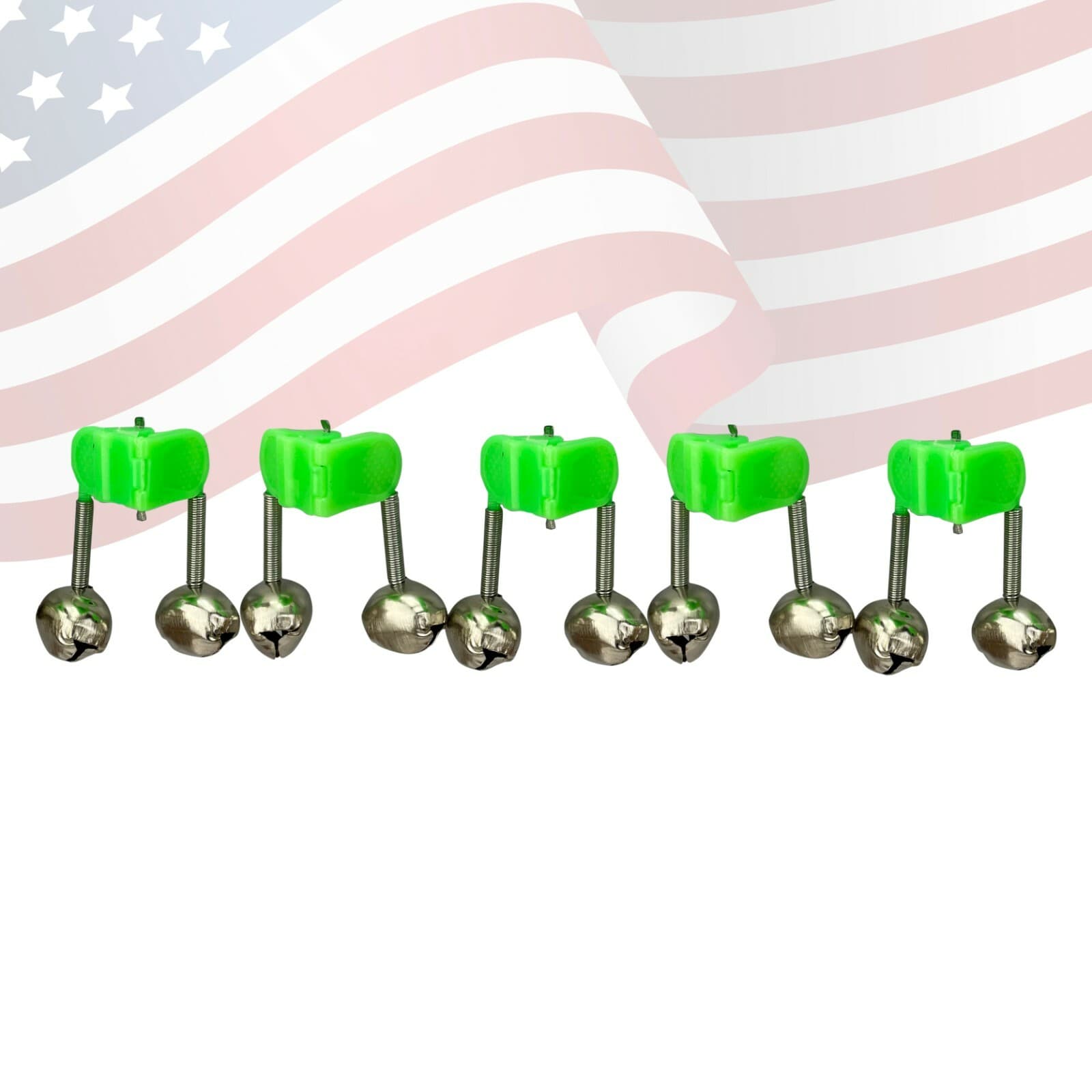 UFISH - Fishing Bite Alarm, Rod Bell Alert, Sea Fishing Bite sound clamp, Bells 5