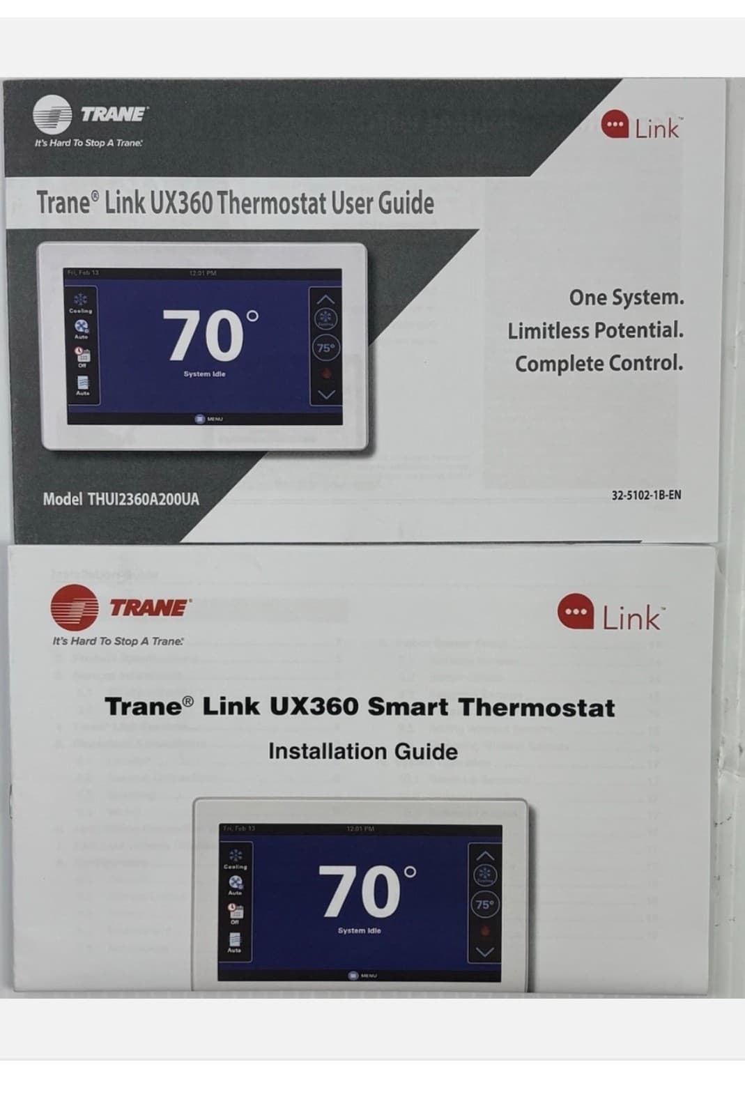 Trane  Link UX360 Smart Thermostat and SC360 System Controller 2
