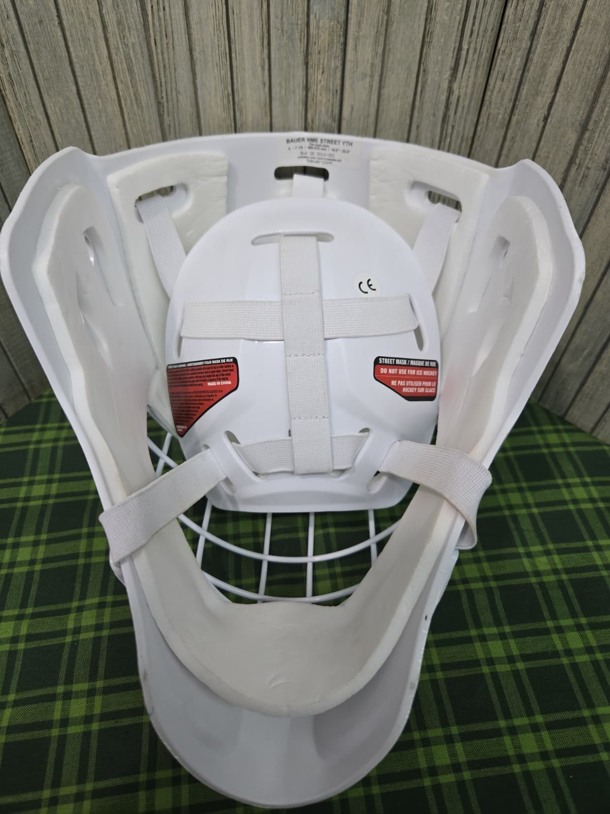 Bauer NME Street Goal Mask Youth Adjustable Hockey Goalie Helmet Used 4