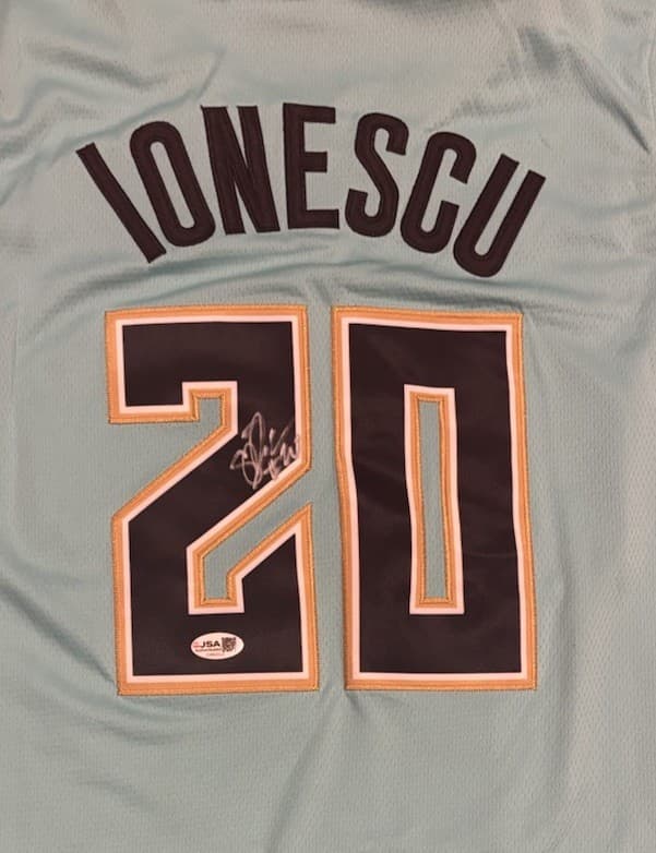 Sabrina Ionescu Nee York Liberty WNBA Autographed Signed Custom Jersey JSA 2