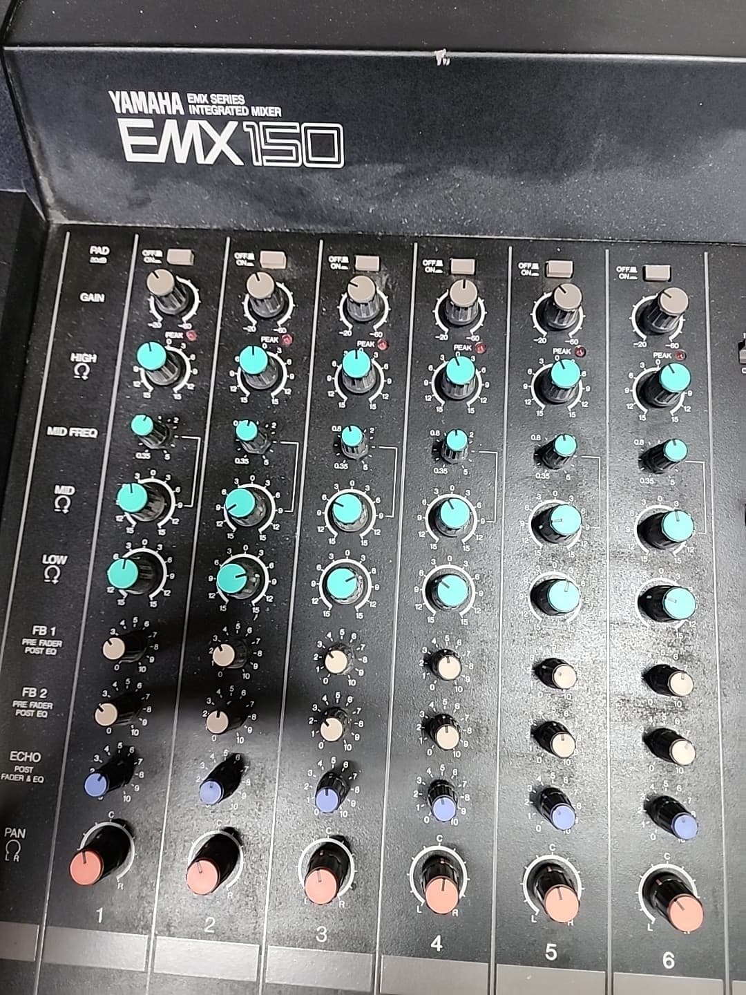 Yamaha EMX 150 Integrated Mixer 500 Watts Vintage Analog Rare Tested  4