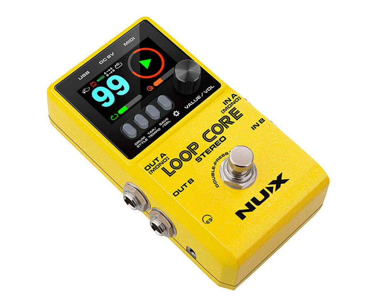 NUX Loop Core Stereo Looper Pedal w/ MIDI and Drum Patterns - Open Box 4