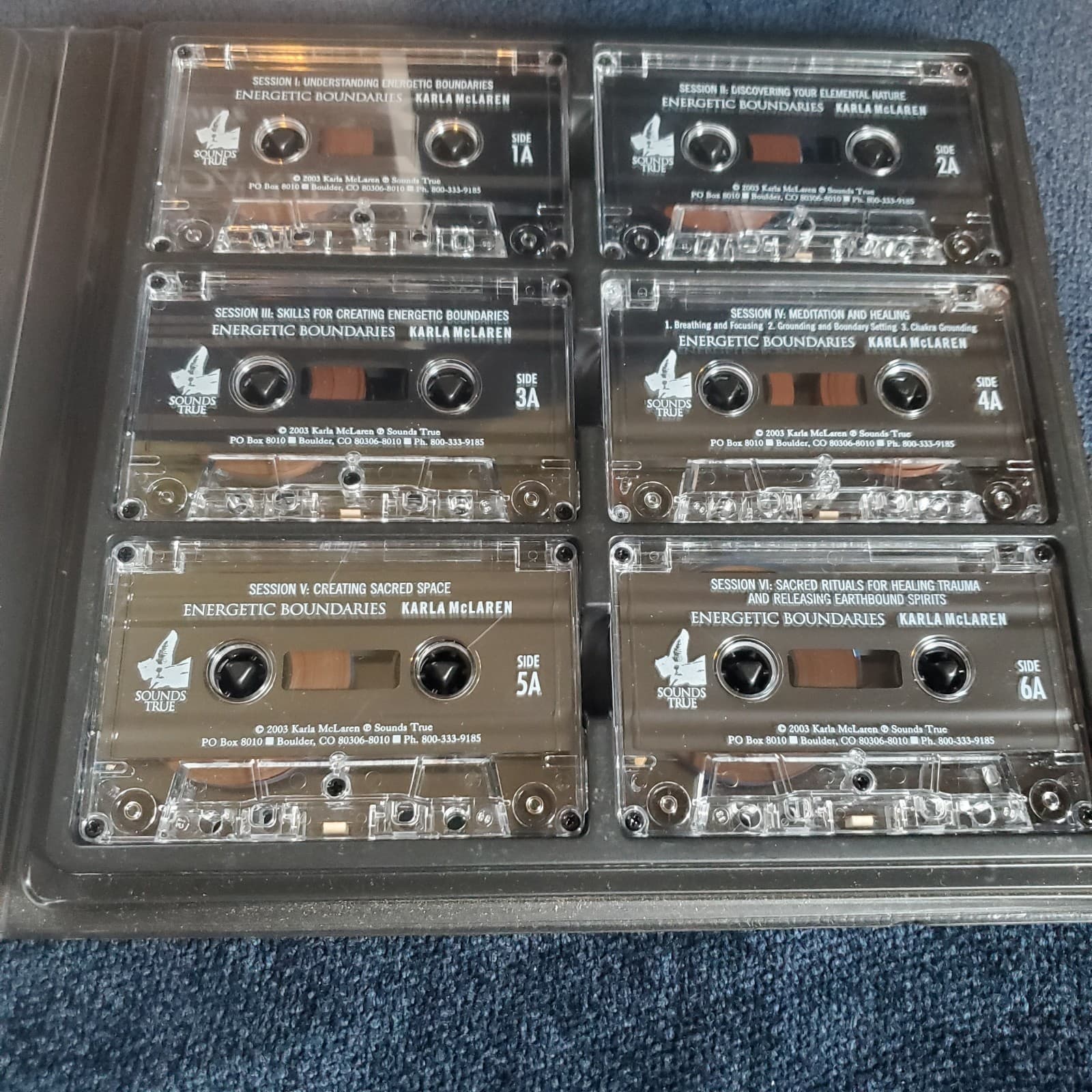 Energetic Boundaries Personal Guide Six (6) Cassette Tapes Karla McLaren Case 5
