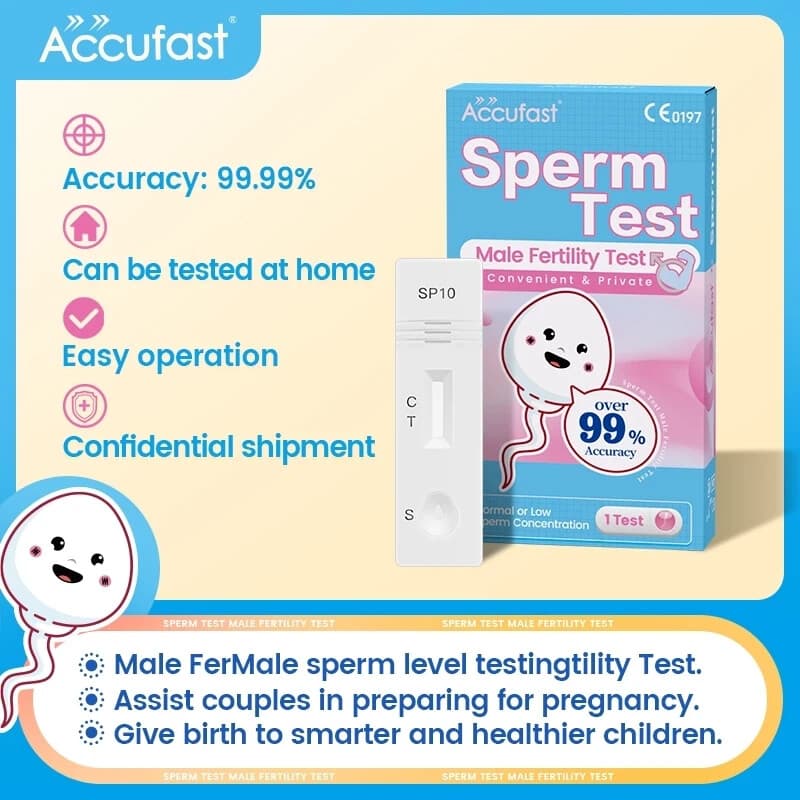 Accufast Sperm Test Kit For Male Pregnancy Preparation Sperm Count Test 2