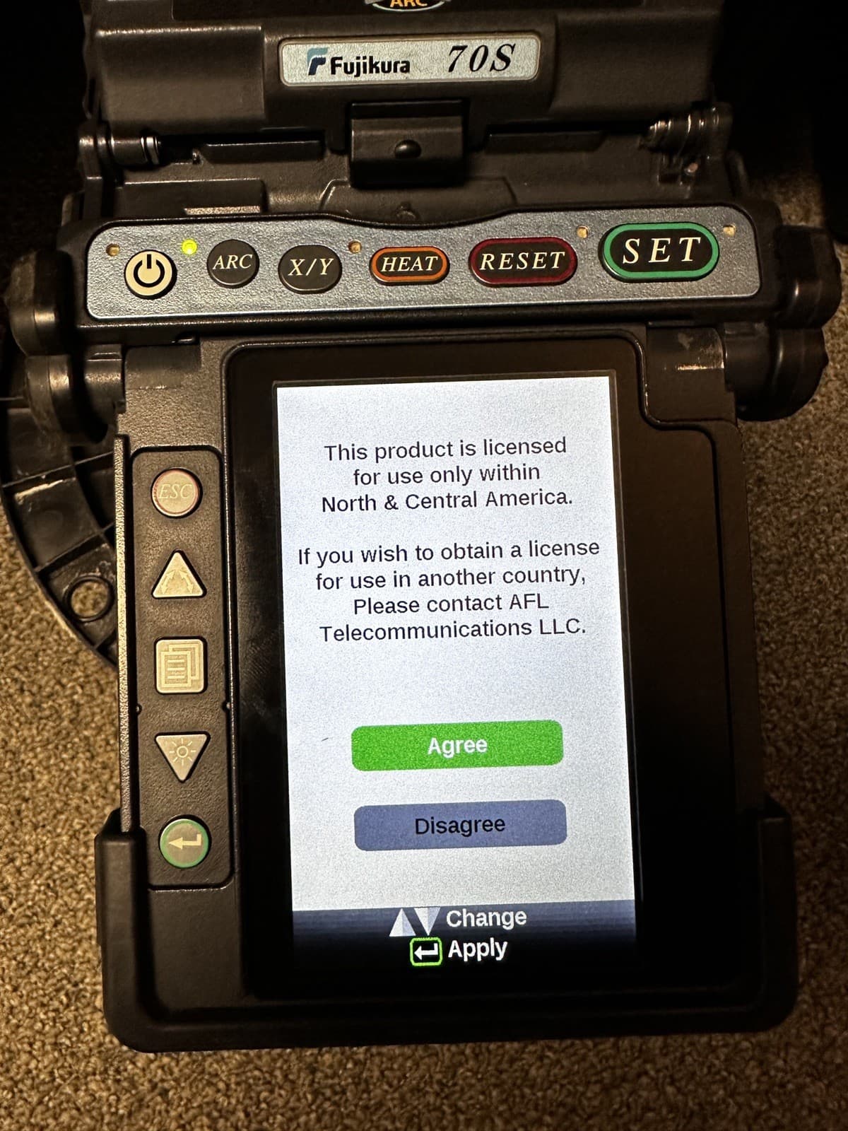 AFL Fujikura 70S Fusion Splicer Kit Current Calibration 5