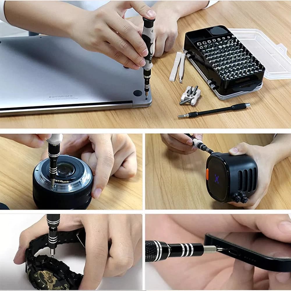 Magnetic Precision 115 in 1 Repair Screwdriver Set PC Phone Electronics Tool Kit 3