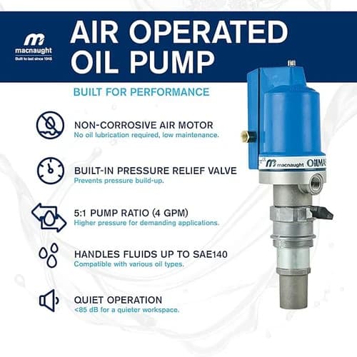 Macnaught 3:1 Air Operated Oil Pump -T312-02 2