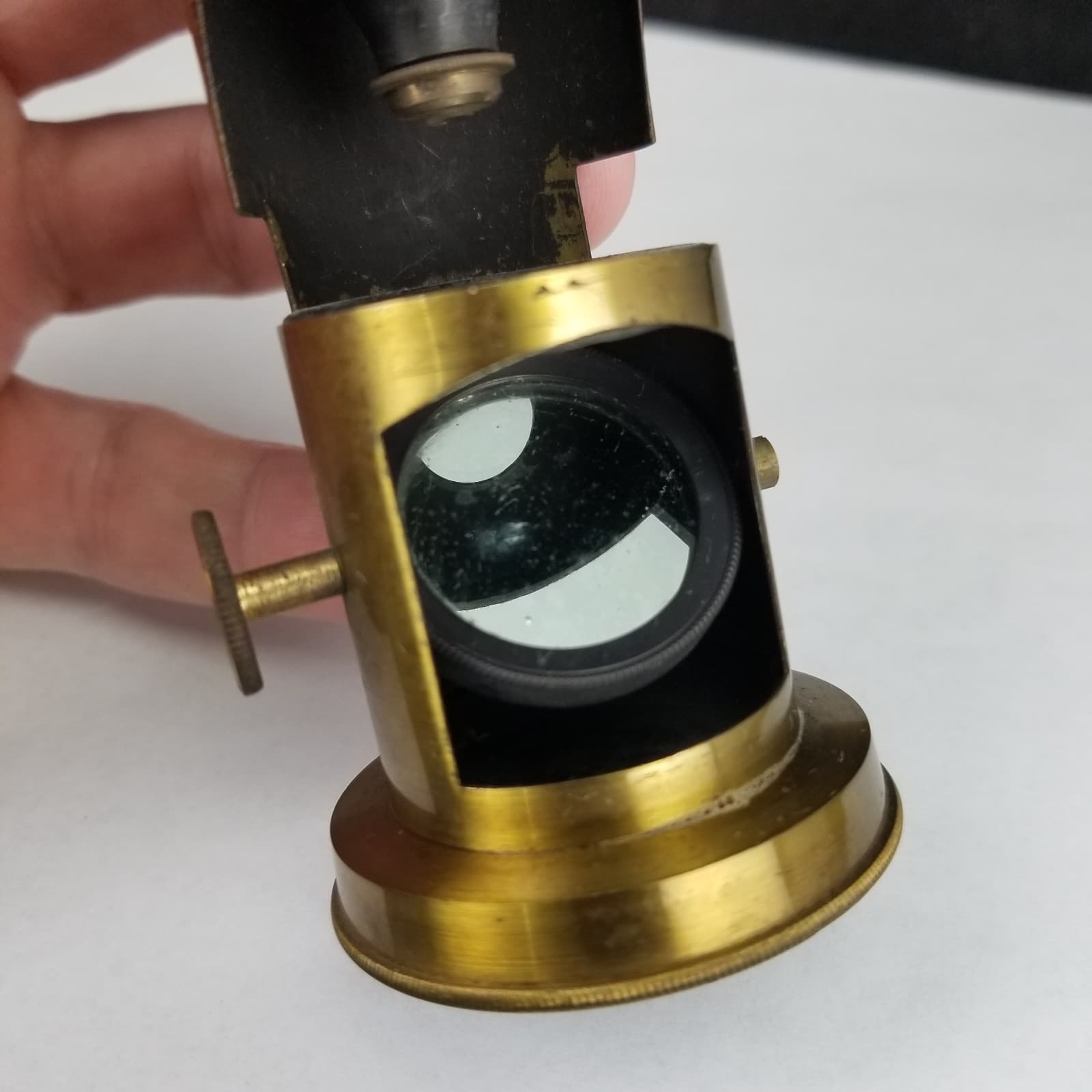 Antique Brass Field Microscope Portable small vintage 5