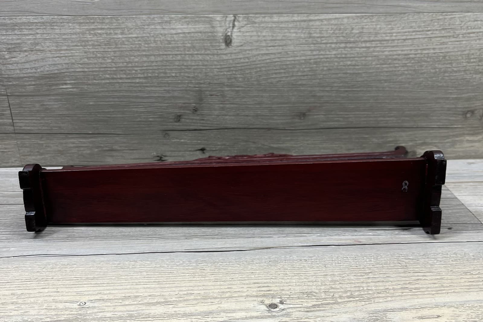 Vintage Set of Graduated Chinese Cloisonne Hanging Bells Chimes on Wood Stand 4