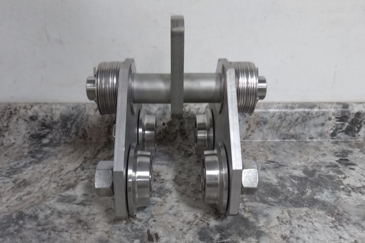 David Round SSPT-2 4,000 Lb Maximum Load Capacity Push Trolley 6