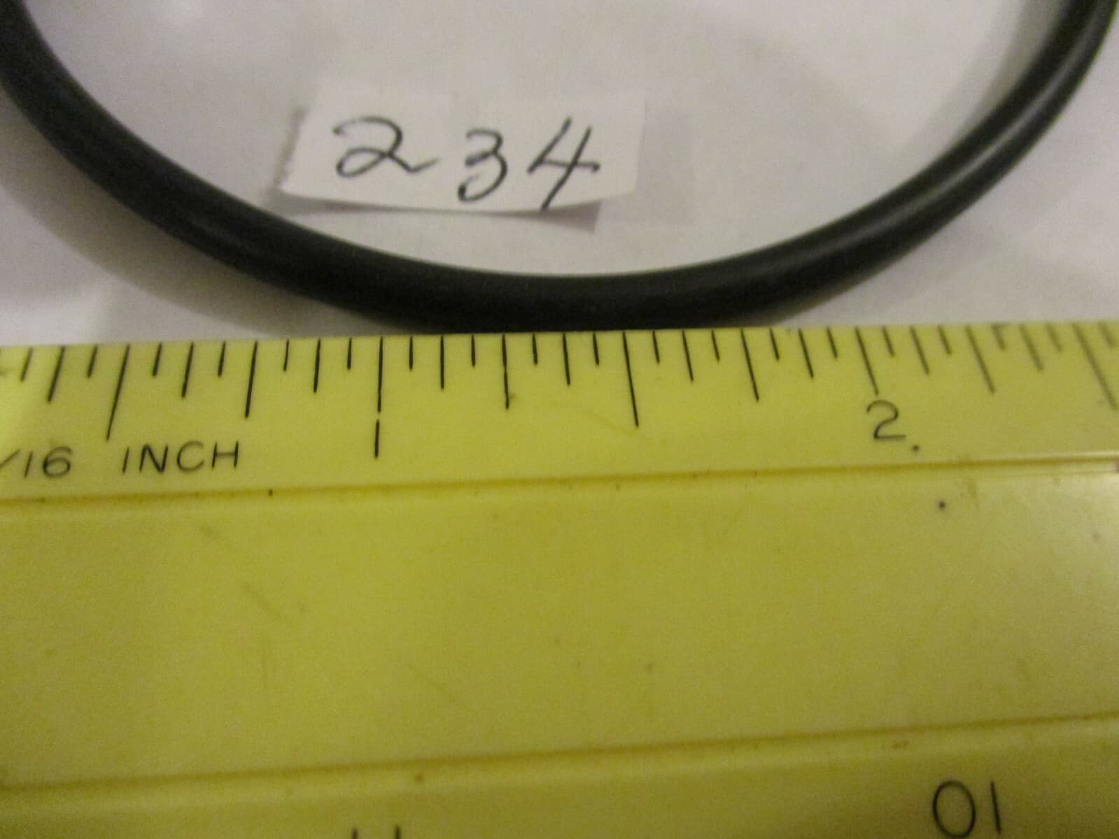 234 O-ring 3" ID x 3-1/4" OD x 1/8" thick. Buna-70.   Quan 2. 6