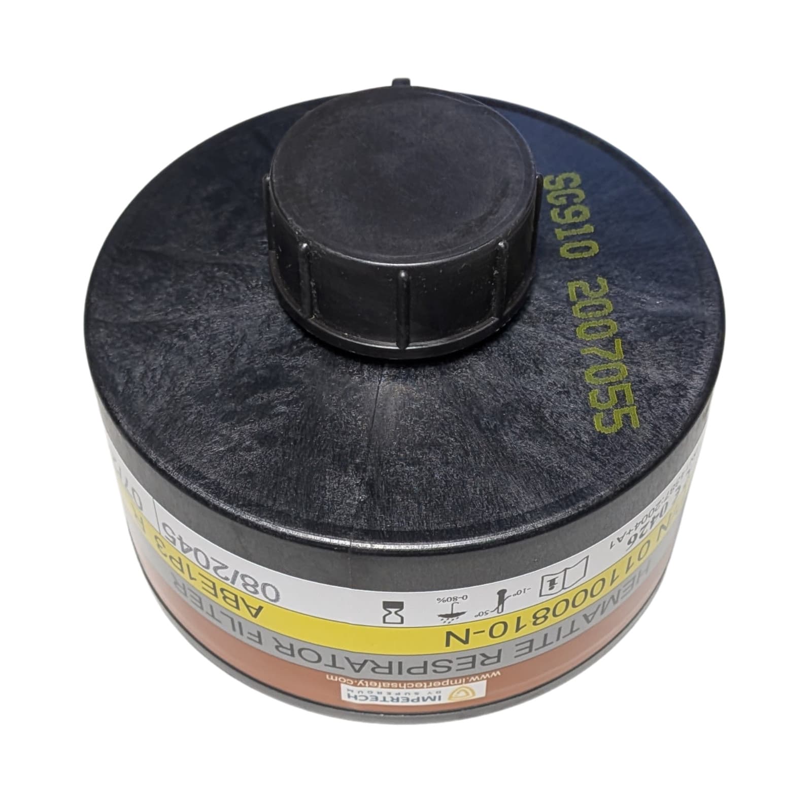 Israel Military 40mm NATO CBRN NBC Chemical Gas Mask Respirator Air Filter 4