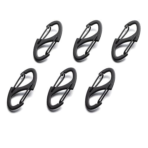  Stainless Steels Zipper Clip Theft Deterrent - Anti Theft Zipper 6pcs Black