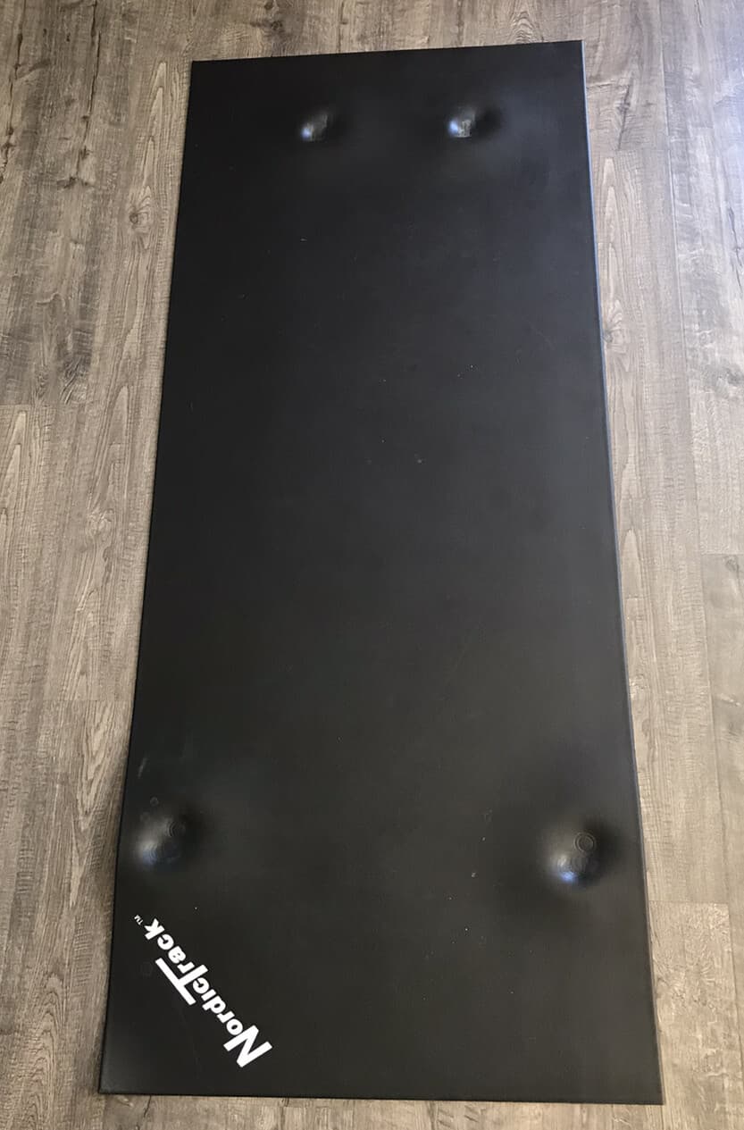 NORDICTRACK 15312 EXERCISE EQUIPMENT FLOOR MAT, 3' x 6' x 4mm, BLACK, Used 3
