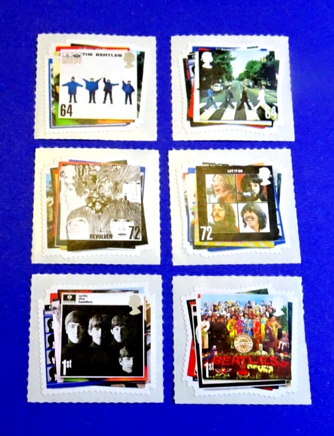 THE BEATLES (10) UK ROYAL MAIL MINT 2007 "SINGLES & SOUVENIR SHEET" MNH NICE! 2