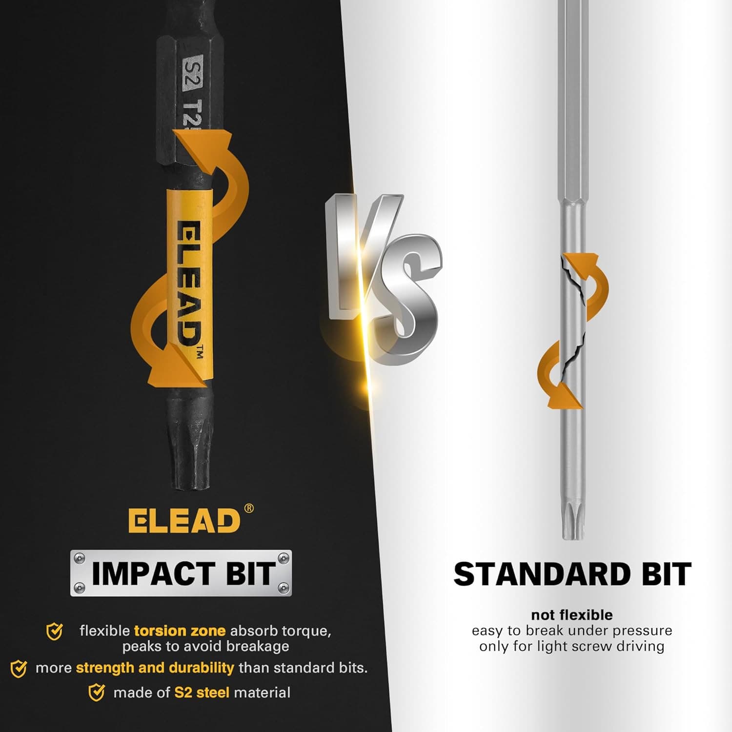 Tamper Proof Torx Bit Set: 25 Pieces T5-T40 Torx Security Bits Set | Torque Star 2