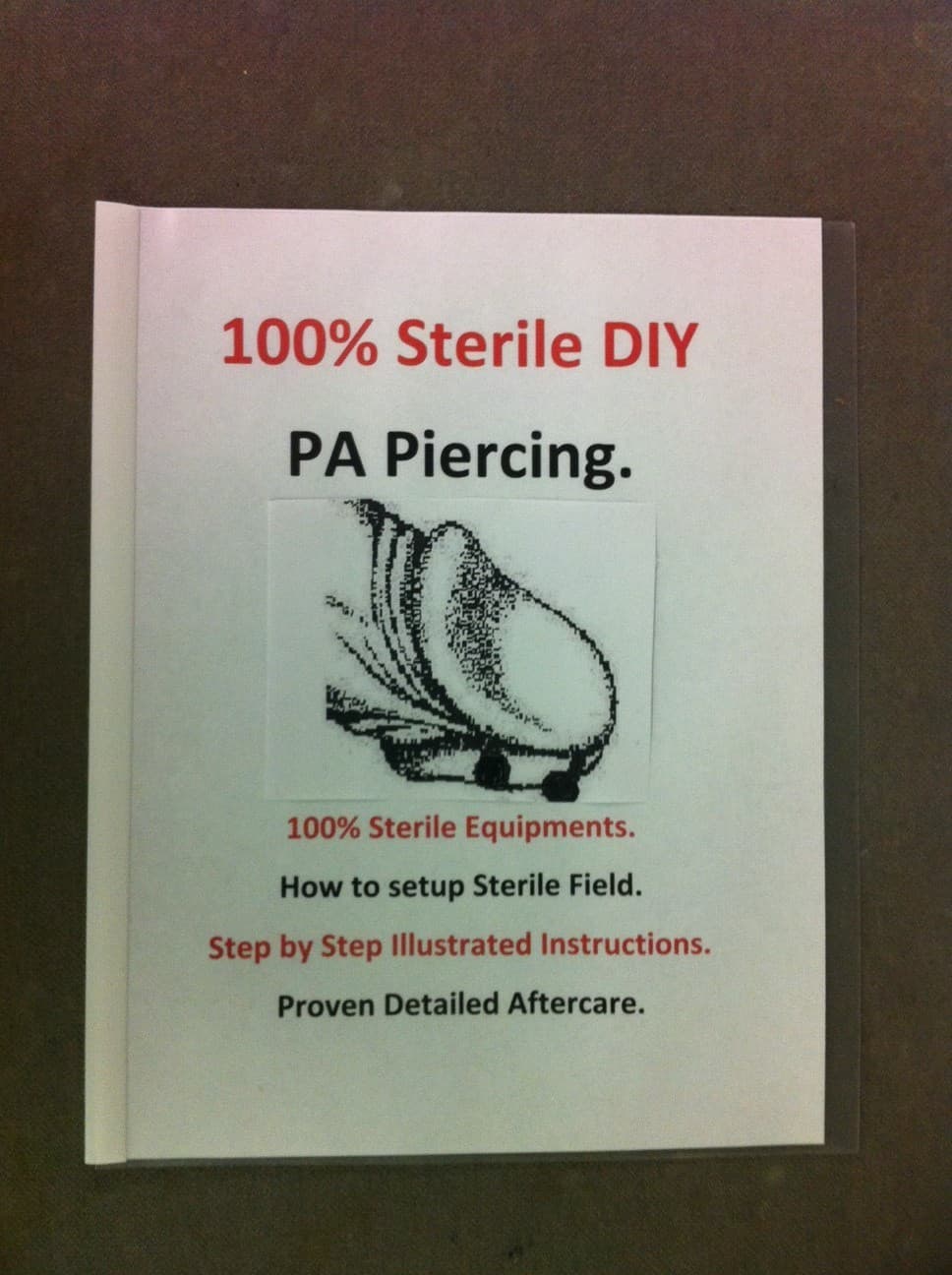 Sterilized 14G PA Piercing Kit with 8G RECEIVING TUBE with Horseshoe & Guide. 5
