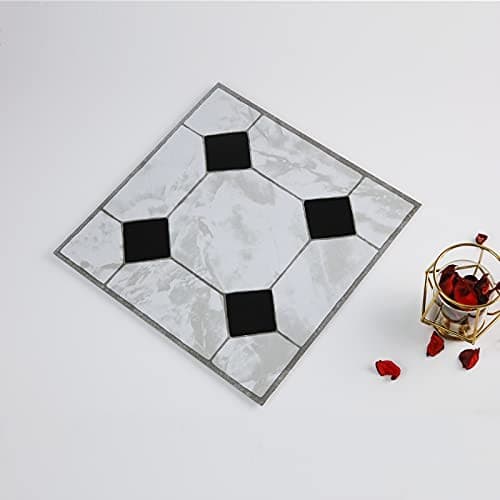 Peel and Stick Floor Tile, Waterproof and Durable Vinyl 10pcs green marble 2