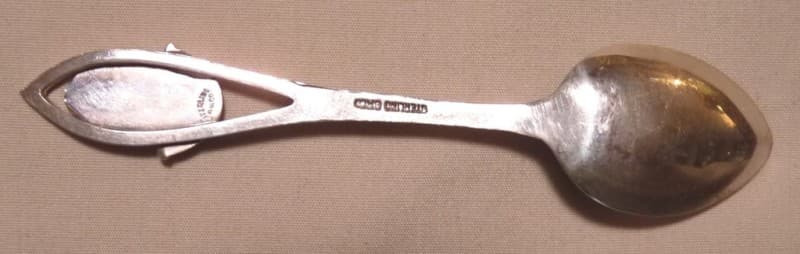 STERLING & ENAMEL SOUVENIR SPOON BAHAMAS 2