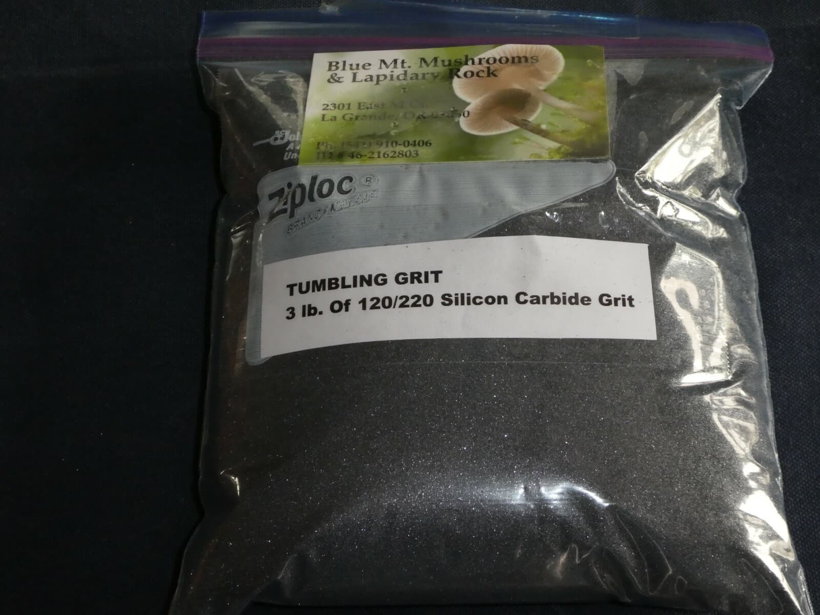 Rock Tumbling Grit -3 pounds of 120/220 Silicon Carbide