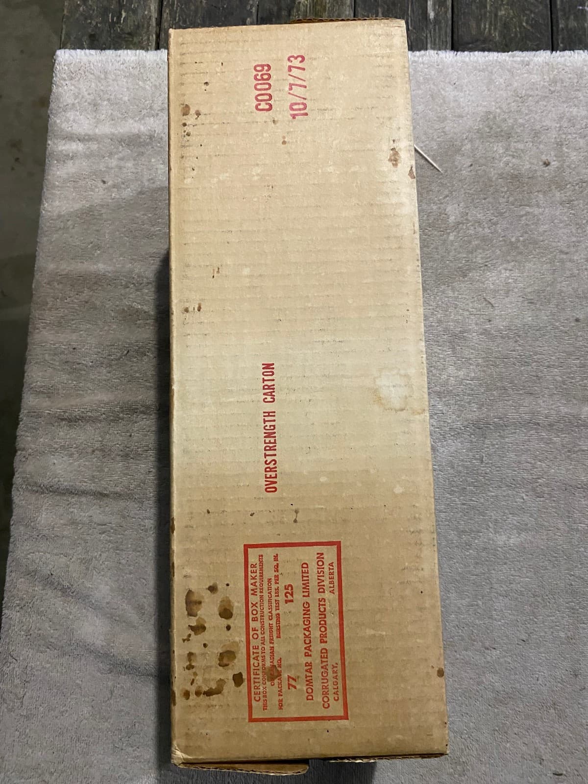 Vintage 1970s Labatt’s Blue Imported Beer Cardboard Box 12 Pack Canadian Rare 4