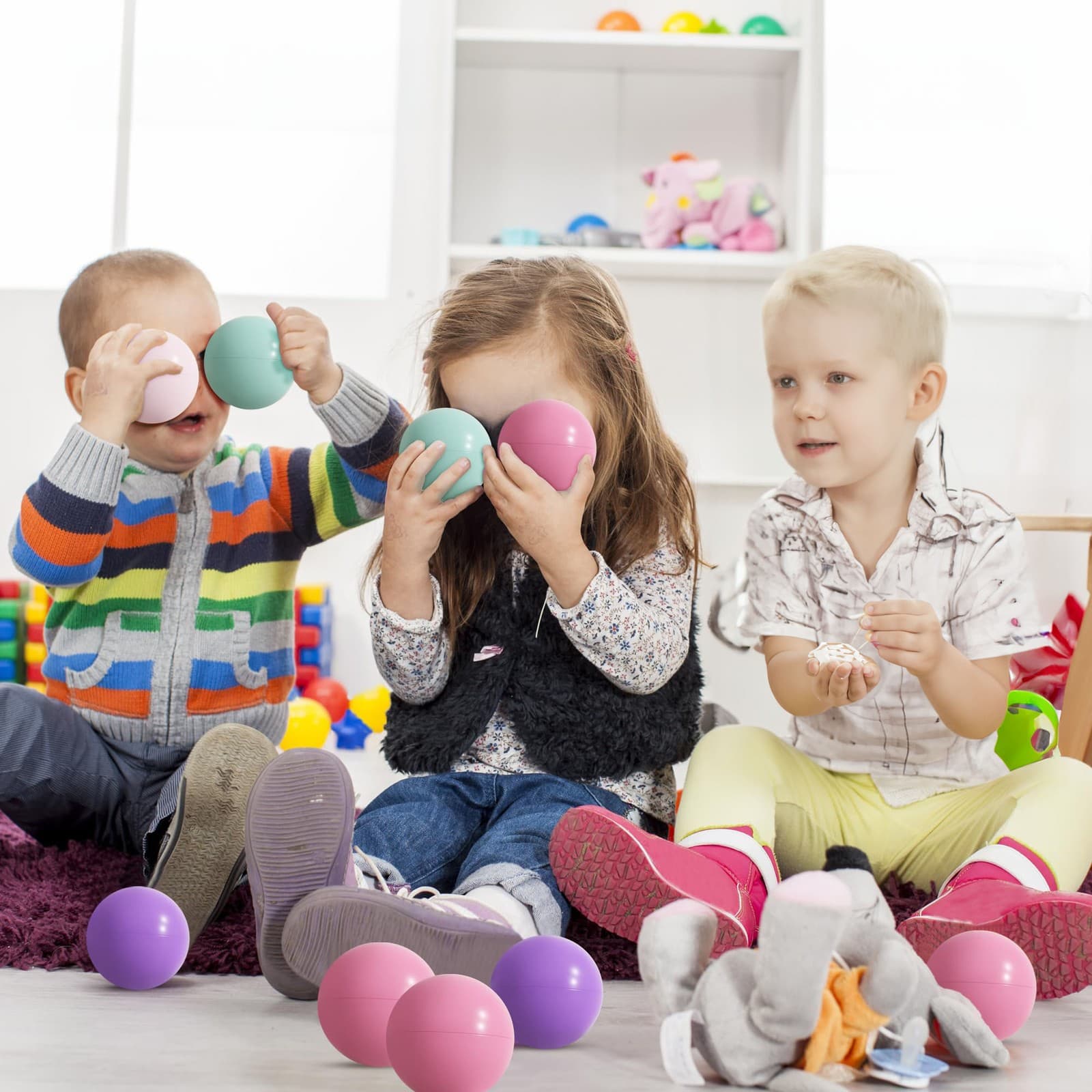 BalanceFrom Fitness 2.3" Crush Proof Play Pit Balls w/Storage Bag, 400 Count 5