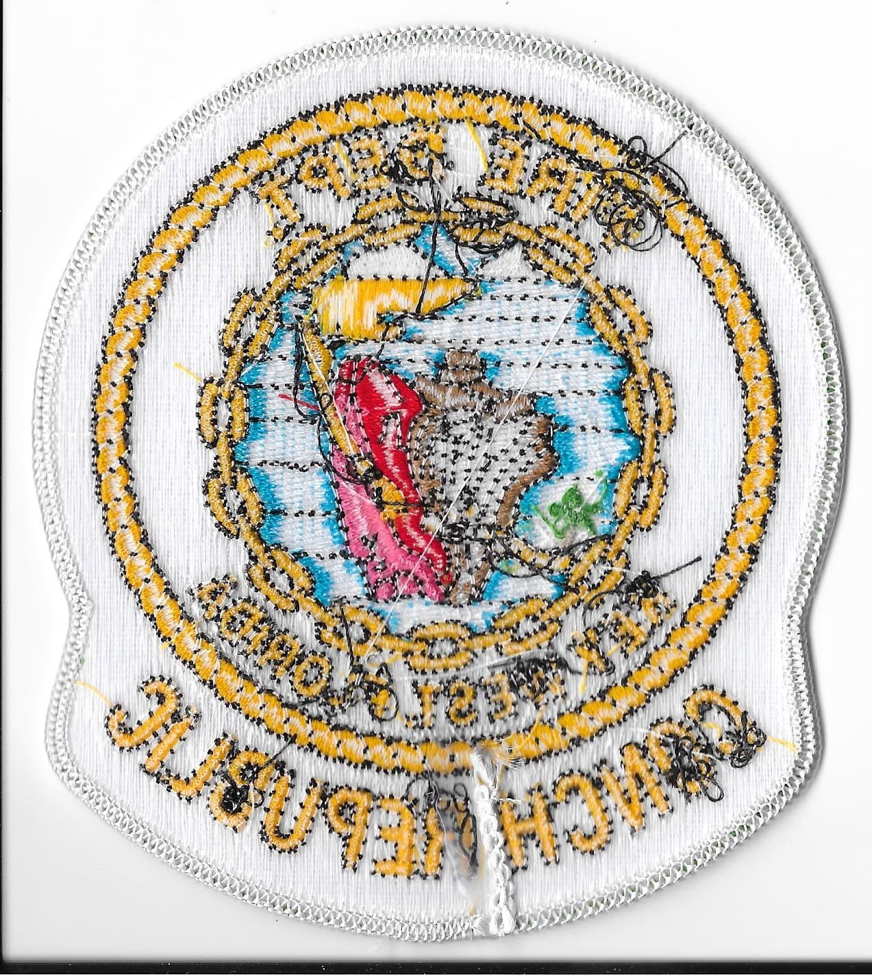 Conch Republic Fire Department Key West, Florida Shoulder Patch V1 2