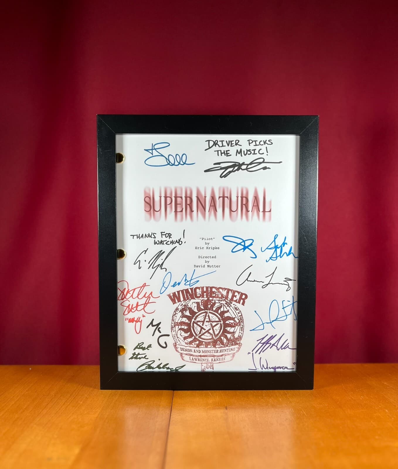 Supernatural Pilot & Series Finale Scripts Signed- Autograph Reprints 3