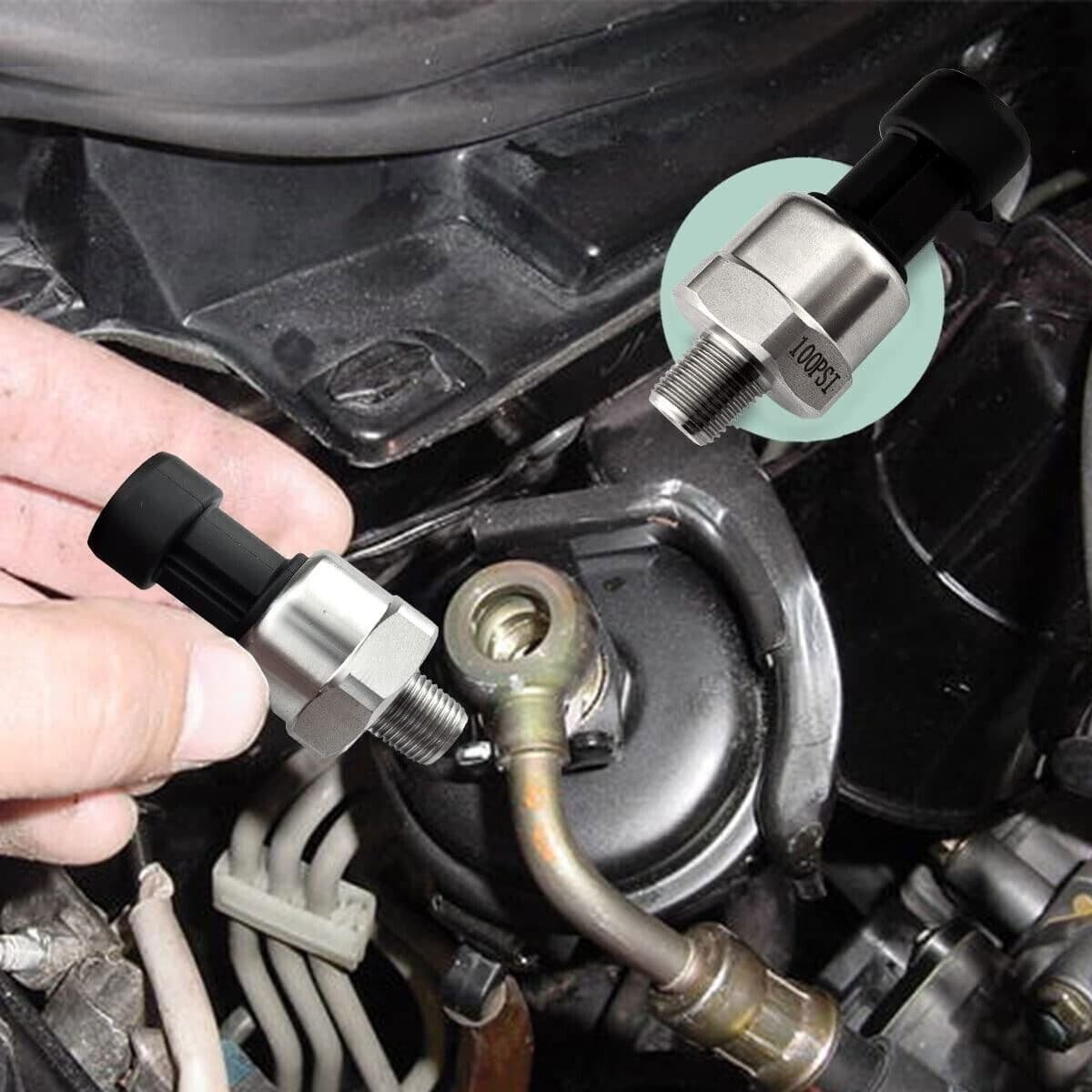 UNIVERSAL 5V PRESSURE TRANSDUCER SENDER 150 PSI OIL FUEL AIR WATER W/ CONNECTOR 5