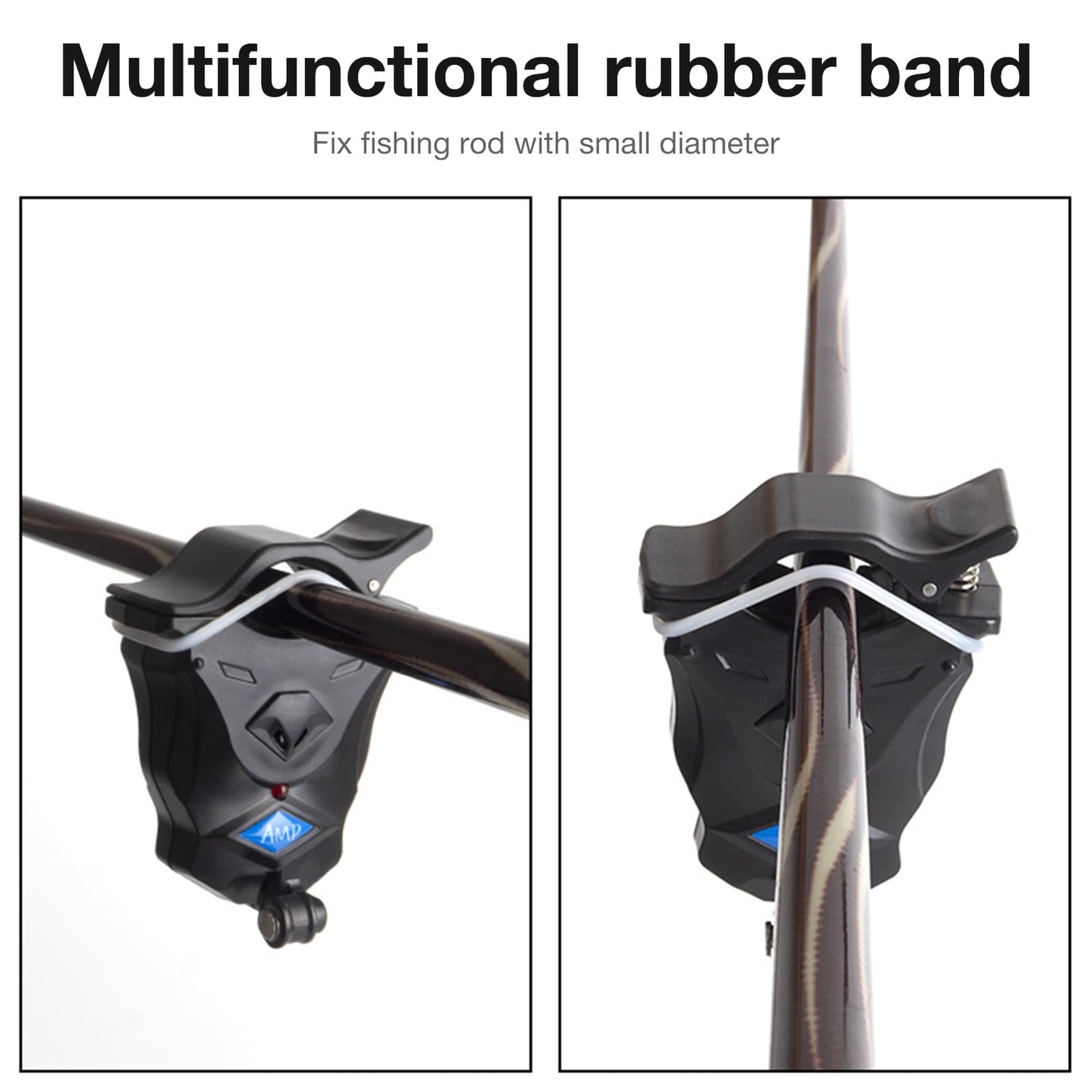 Light Ring Double Alarm Mode Fishing Bite Sound Alert Bell Clip On Fish Rod 4