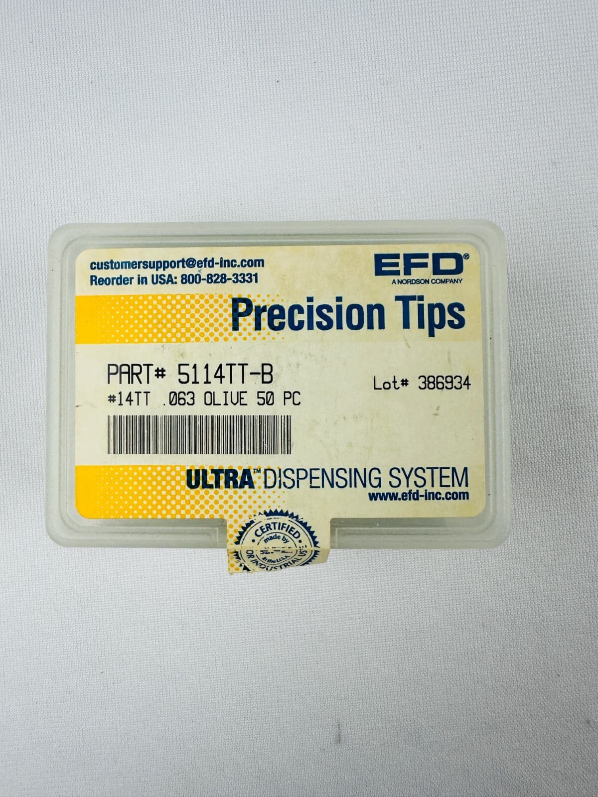 EFD 5114TT-B Precision Dispensing Tips - Lot of 50 5